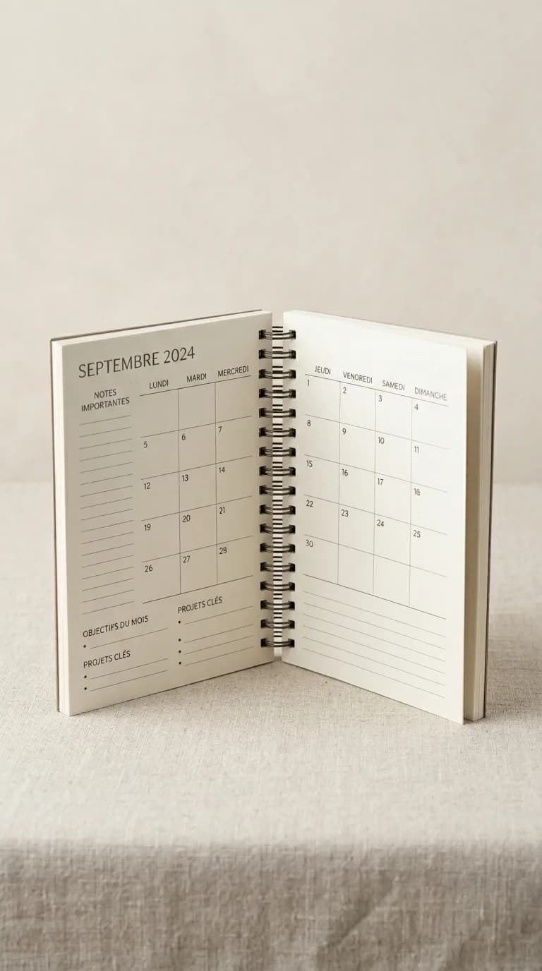 Agenda Mural 12 Mois Poster