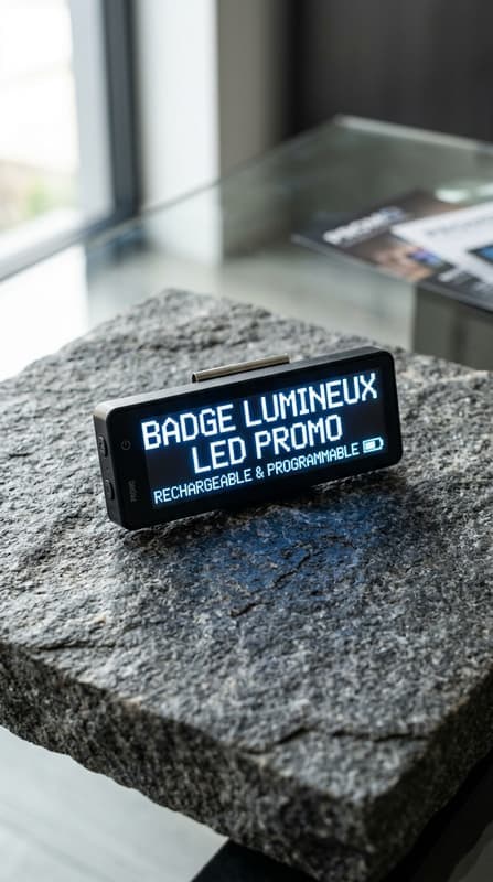 Badge Lumineux Led Promo