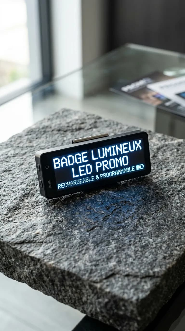 Badge Lumineux Led Promo