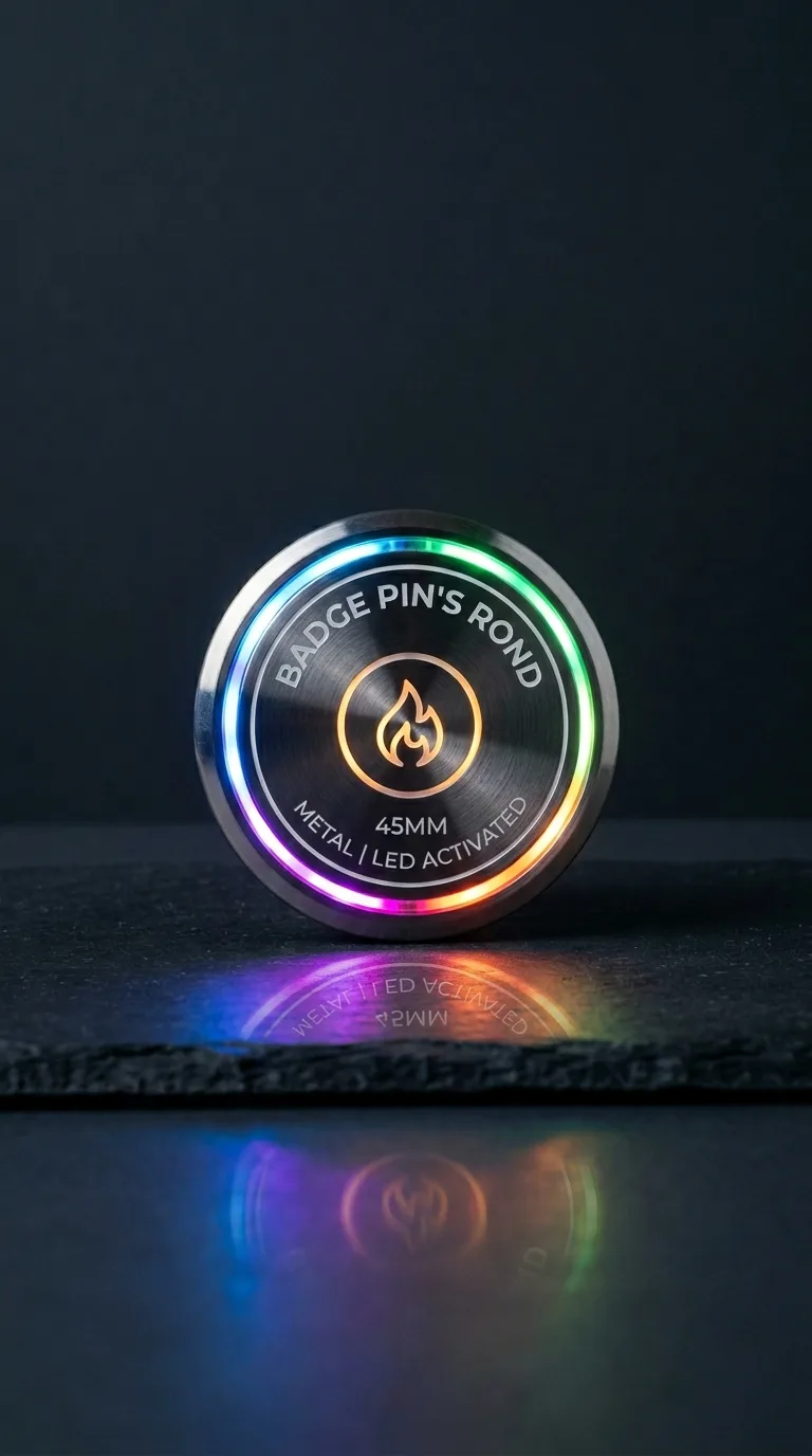 Badge Pins Rond 25mm — vue 3