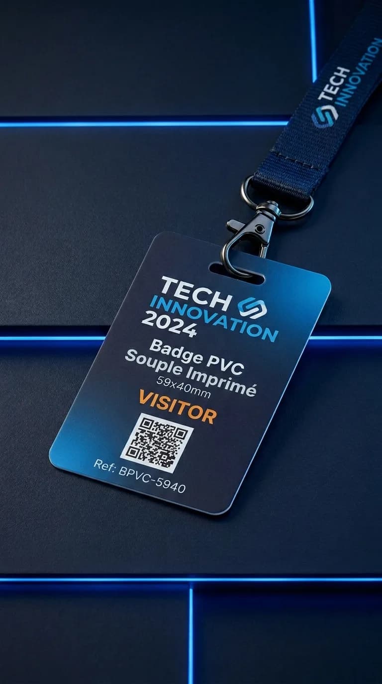 Badge Pvc Souple Imprime — vue 2