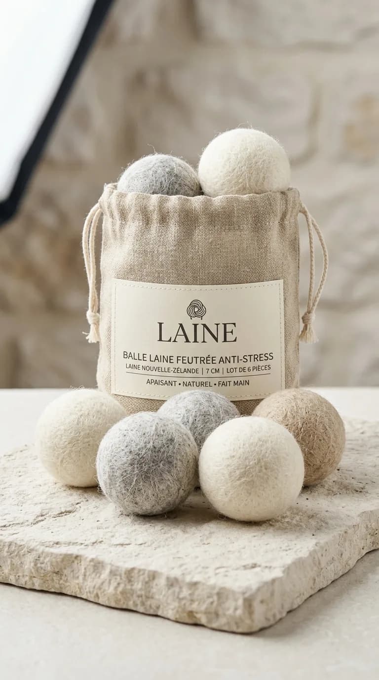 Balle Laine Feutrée Anti Stress