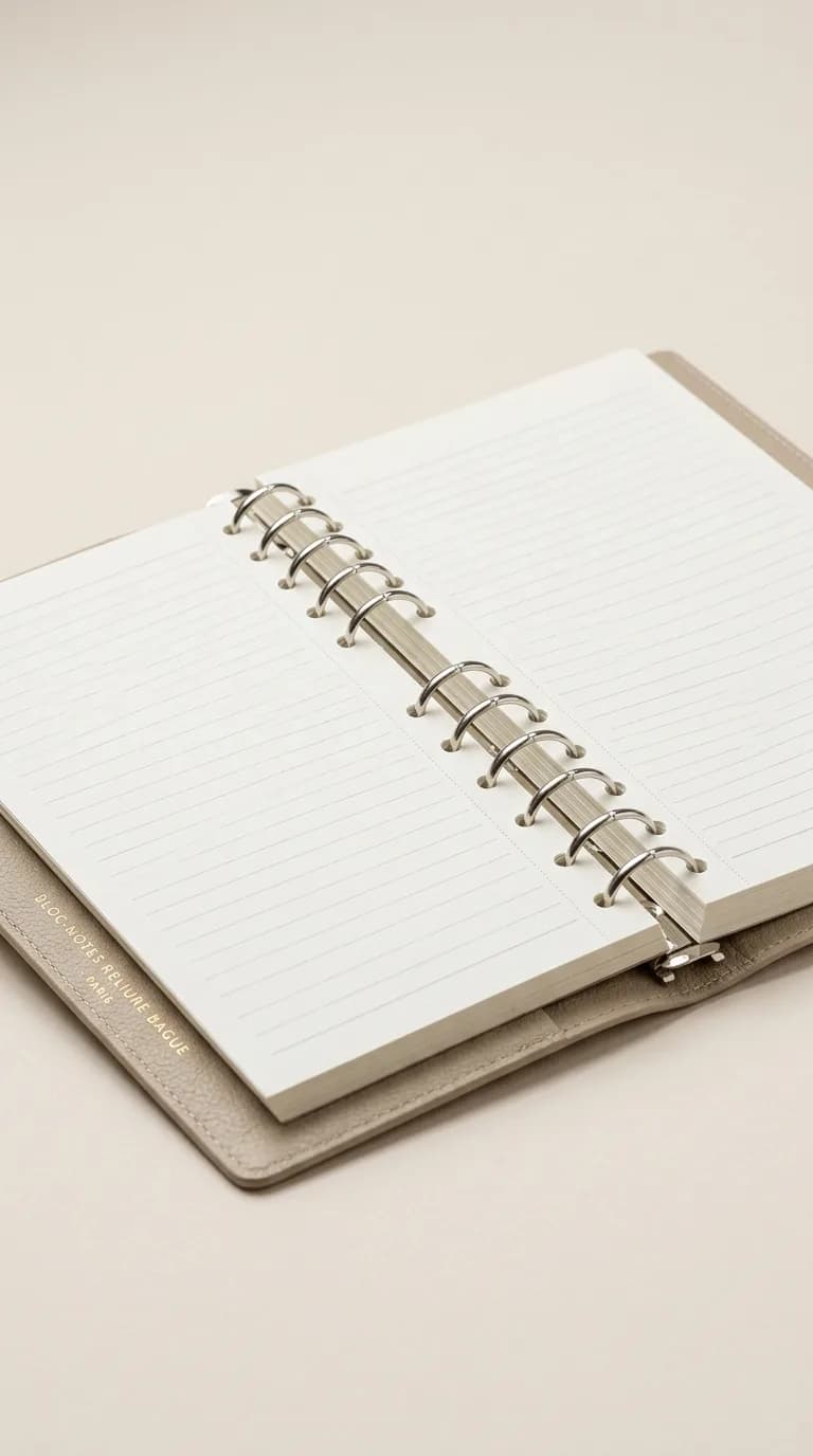 Bloc Notes Reliure Bague