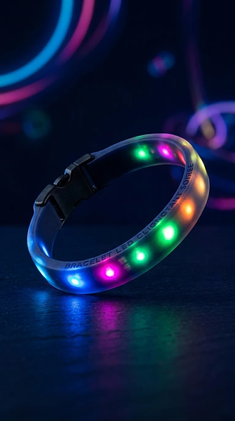 Braclet Led Clignotant Soiree