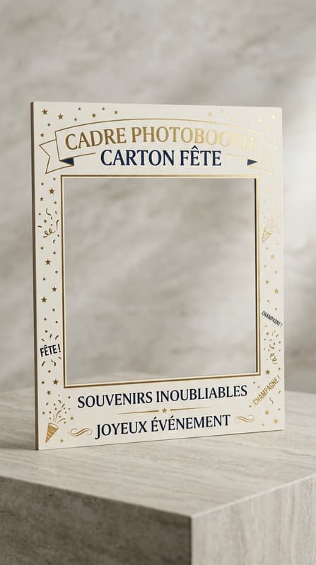 Cadre Photobooth Carton Fete