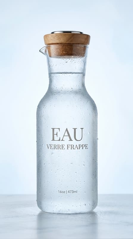 Carafe Eau Verre Frappe