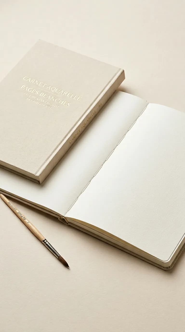 Carnet Aquarelle Pages Blanches