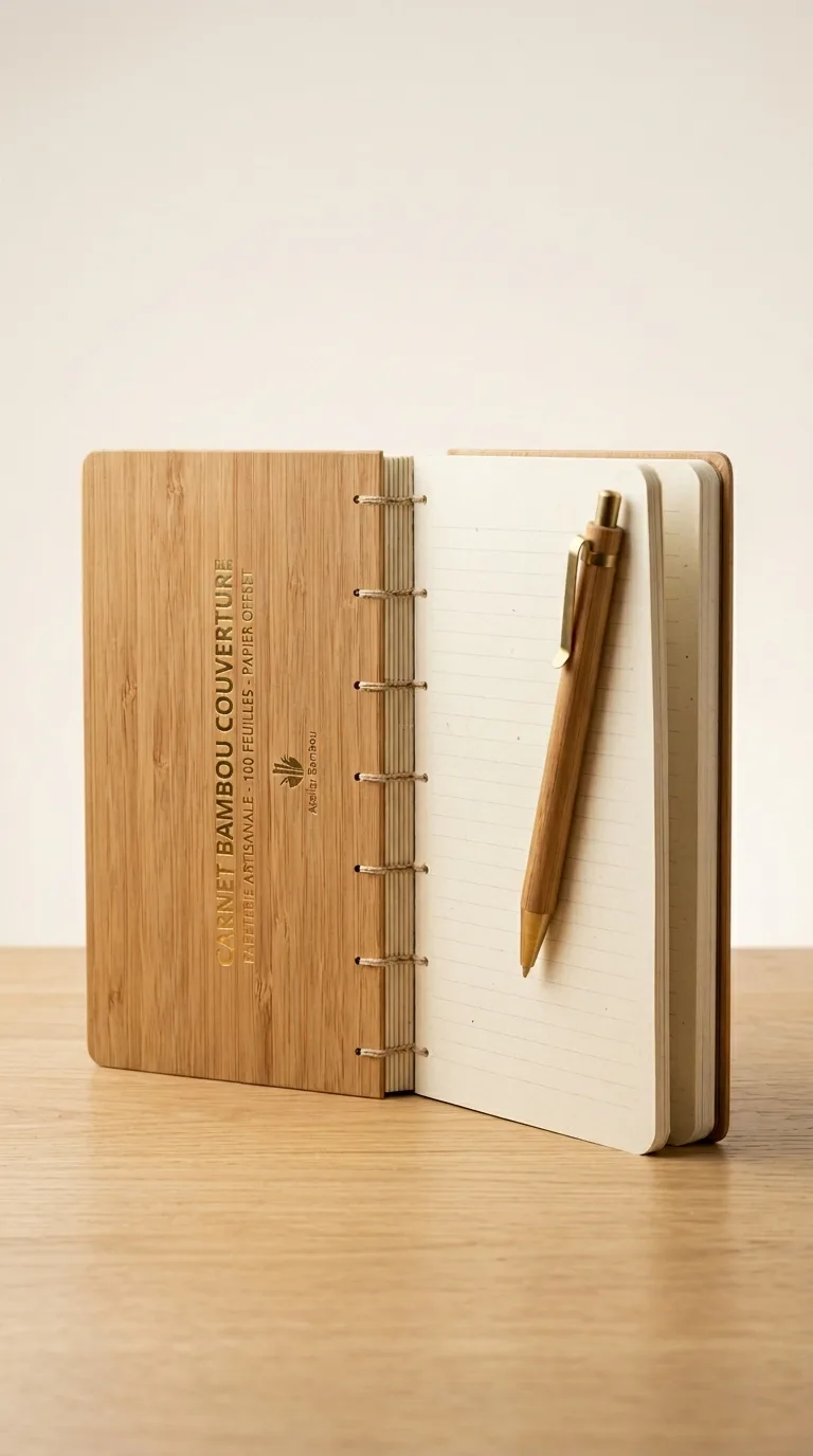 Carnet Bambou Couverture