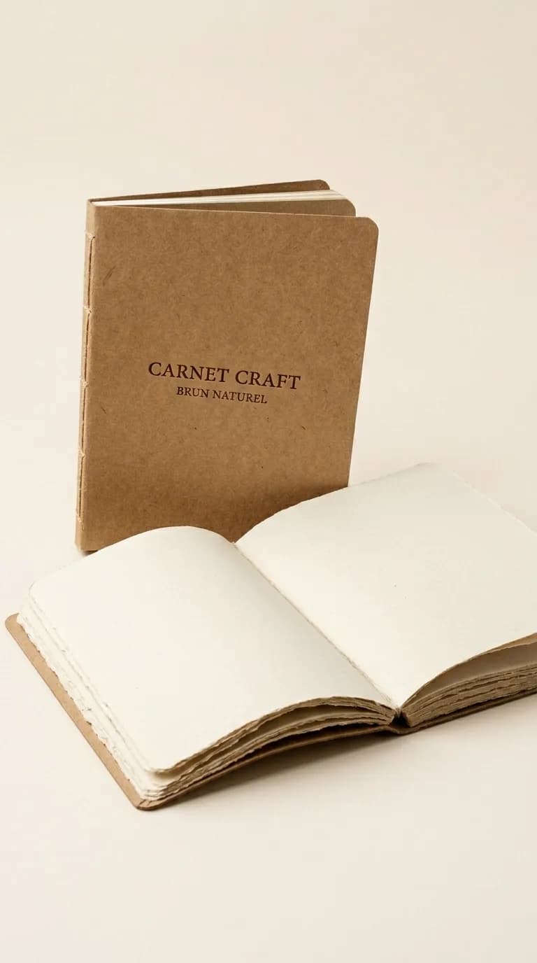 Carnet Craft Brun Naturel
