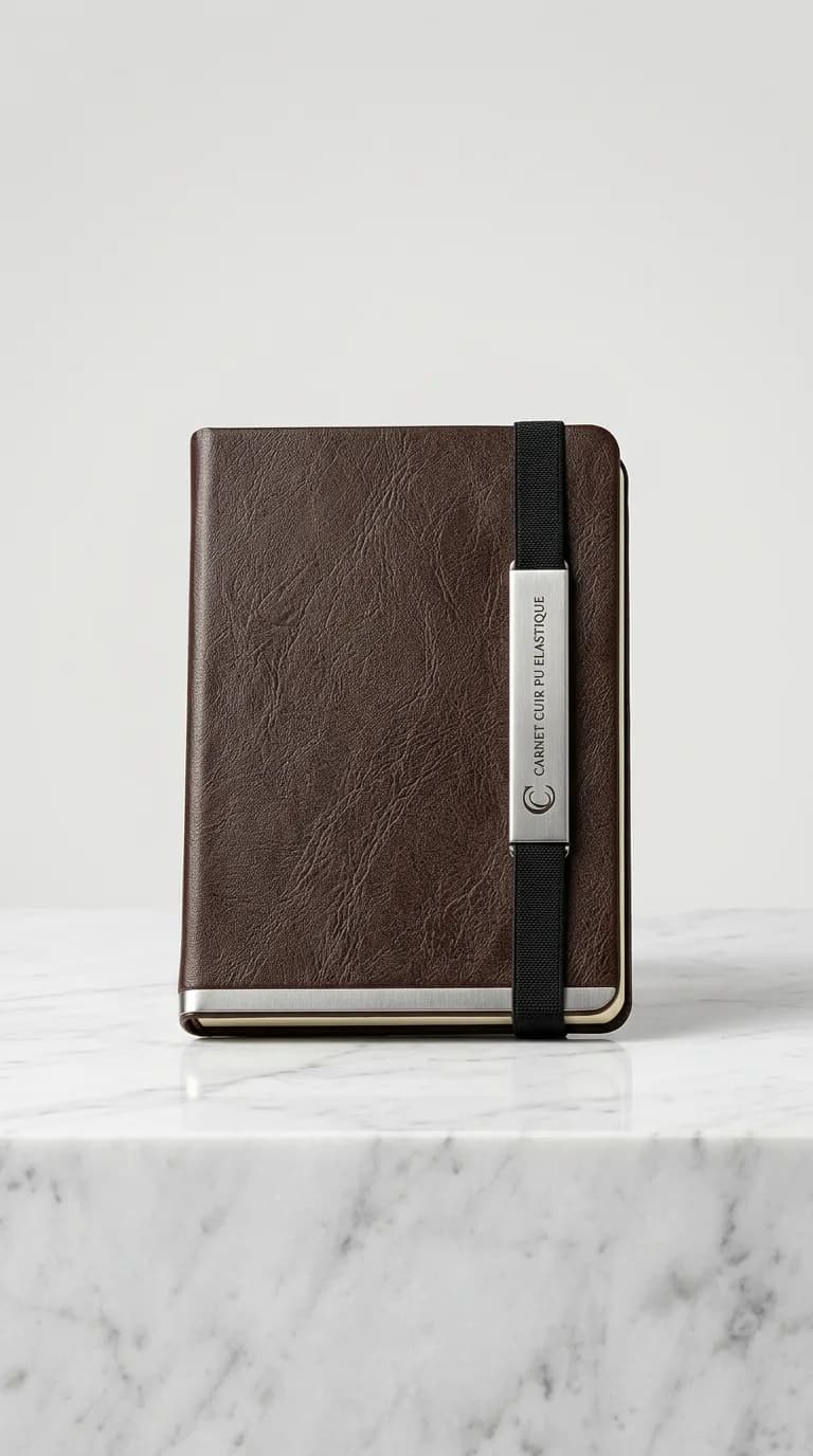 Carnet Cuir Pu Elastique — vue 2