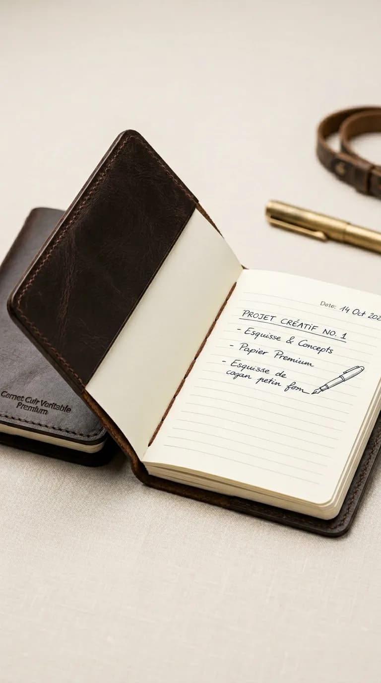 Carnet Cuir Veritable Premium