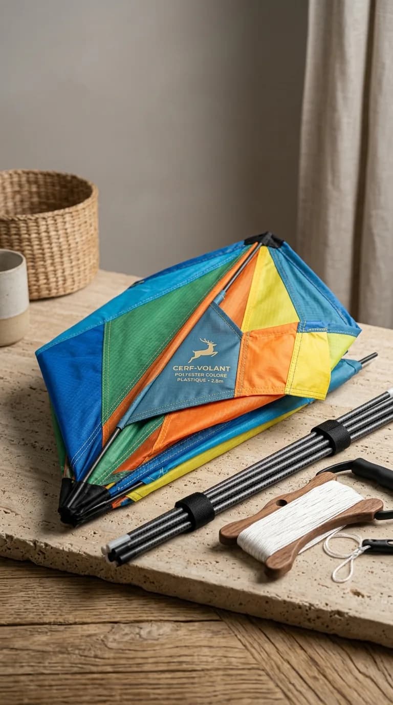 Cerf Volant Polyester Colore