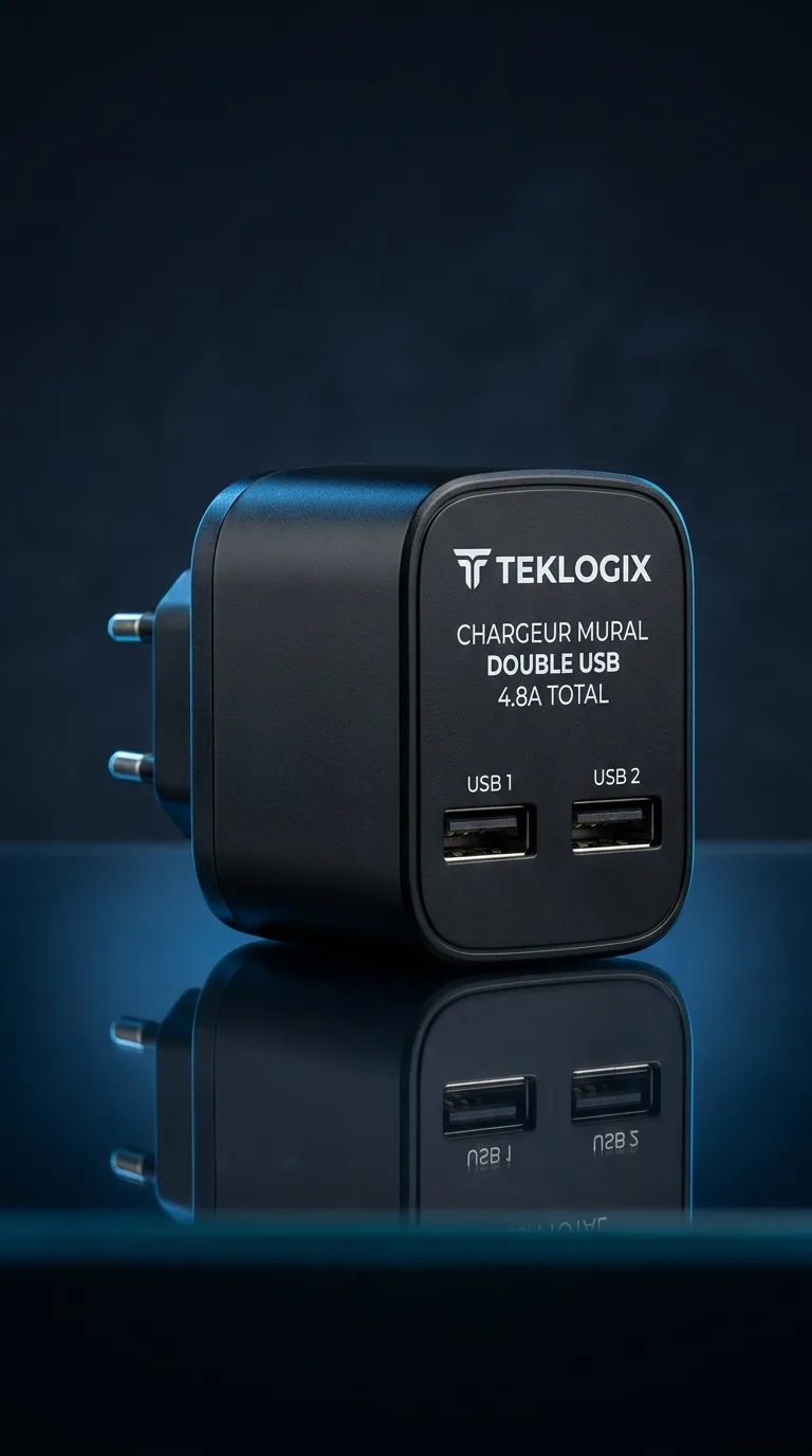 Chargeur Mural Double Usb