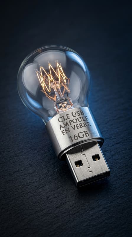 Cle Usb Ampoule En Verre
