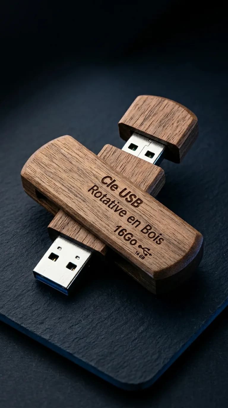 Cle Usb Retative En Bois