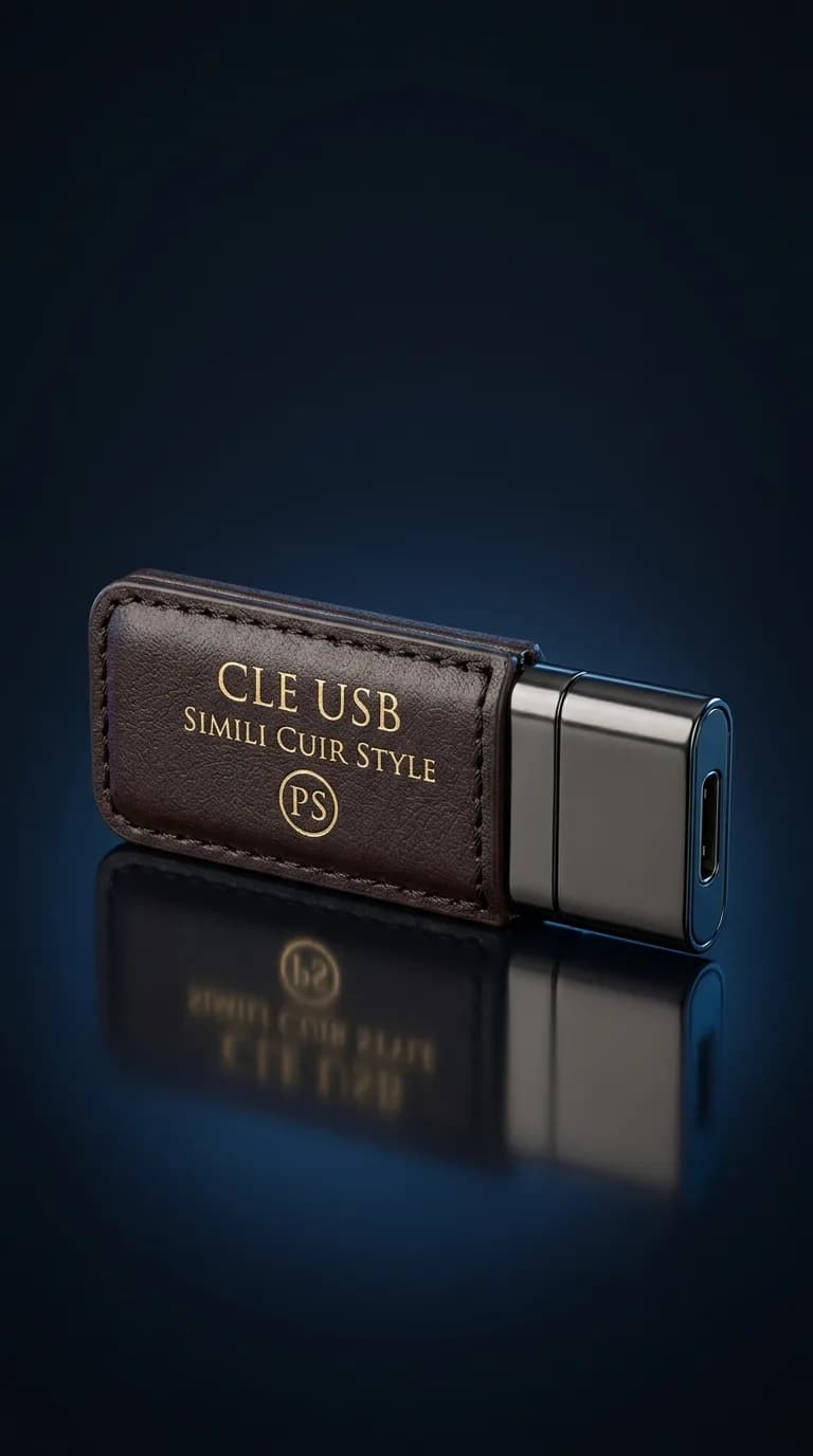 Cle Usb Simili Cuir Style