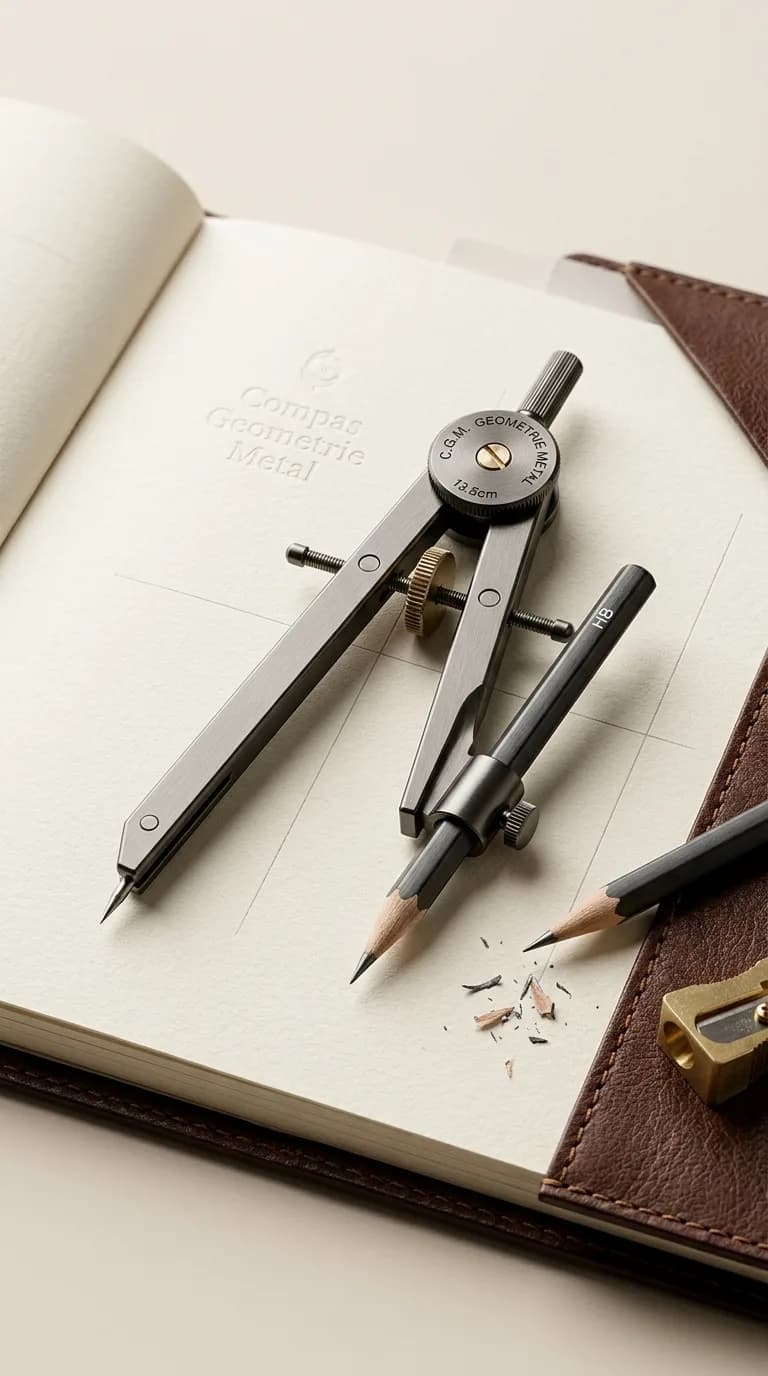 Compas Geometrique Metal