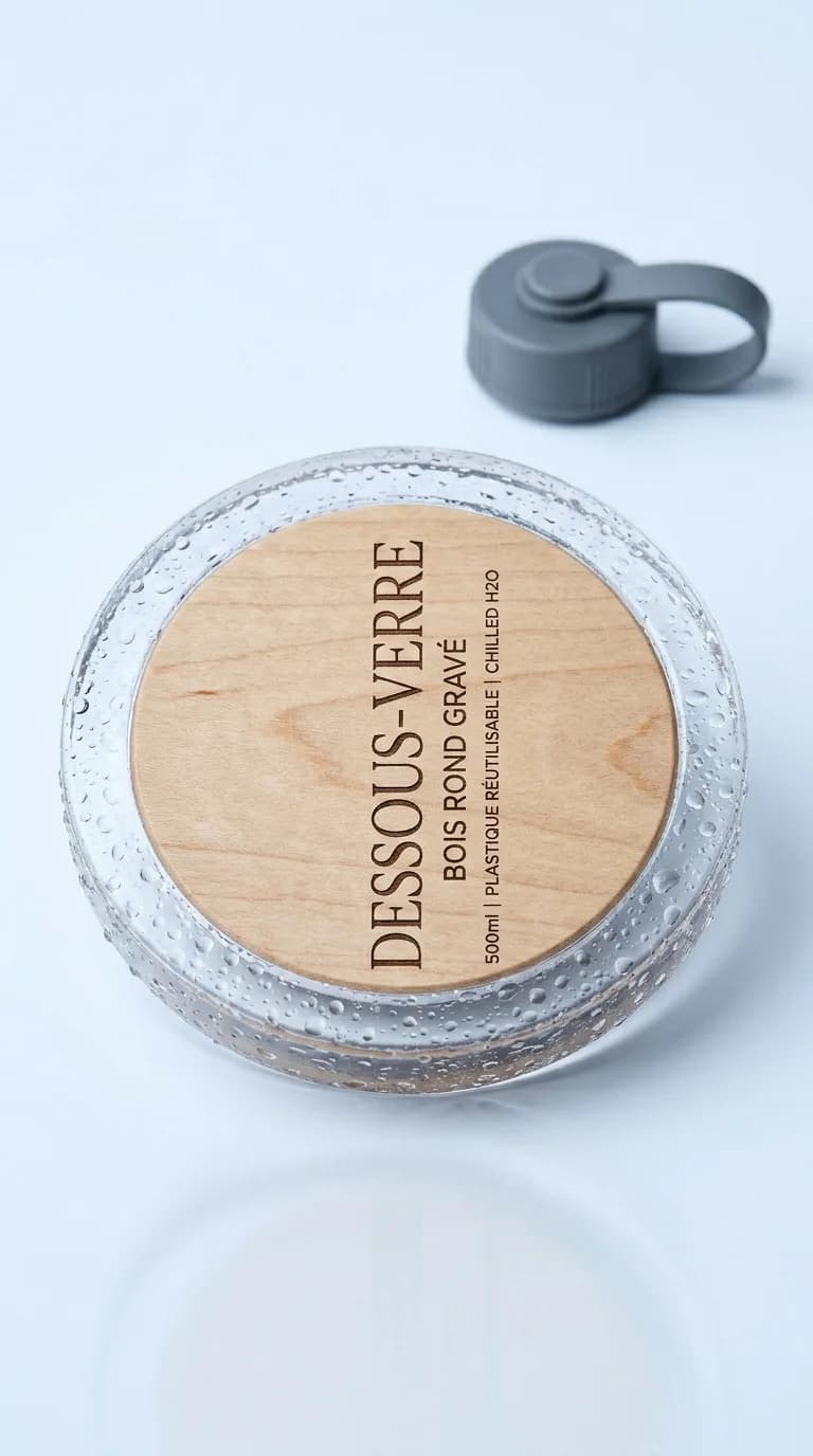 Dessous Verer Bois Rond Gravé