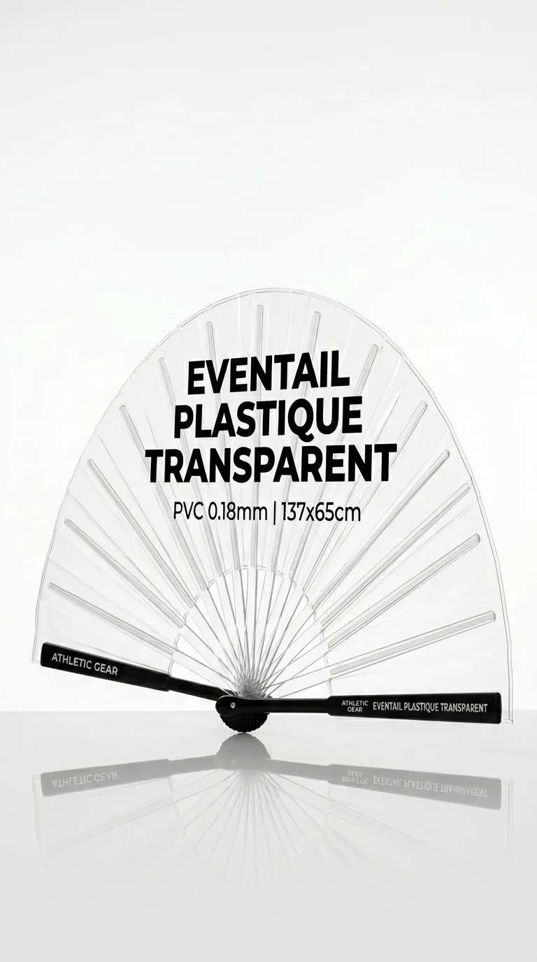 Eventail Plastique Transssparant