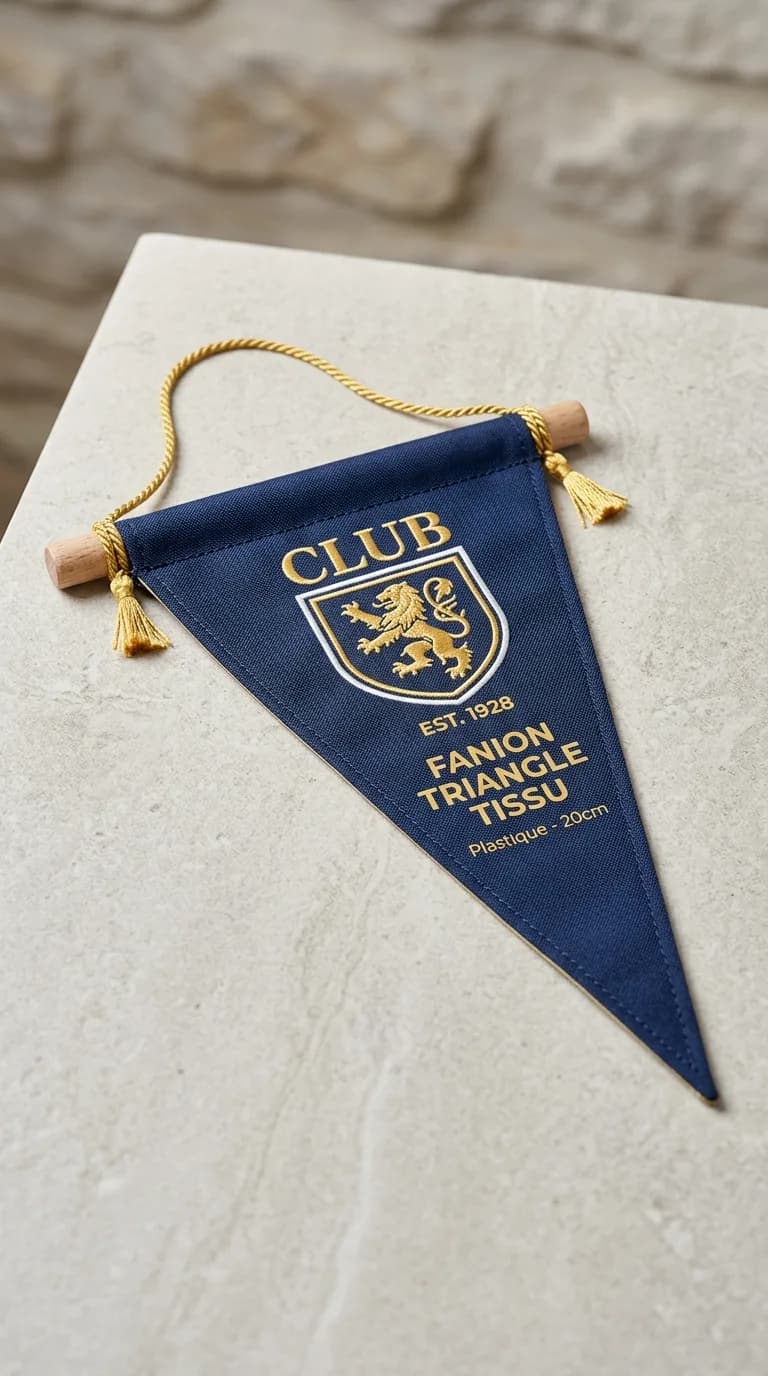 Fanion Triangle Tissu