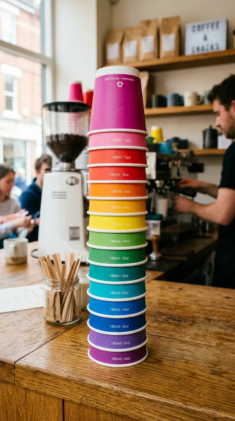 Gobelet Jetable 180ml Couleur — vue 2