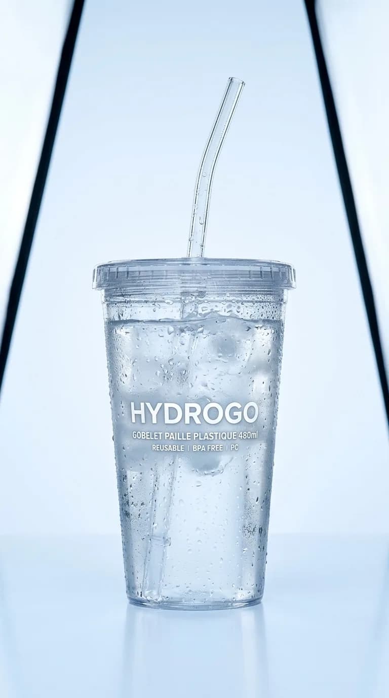 Goblet Paille Plastique