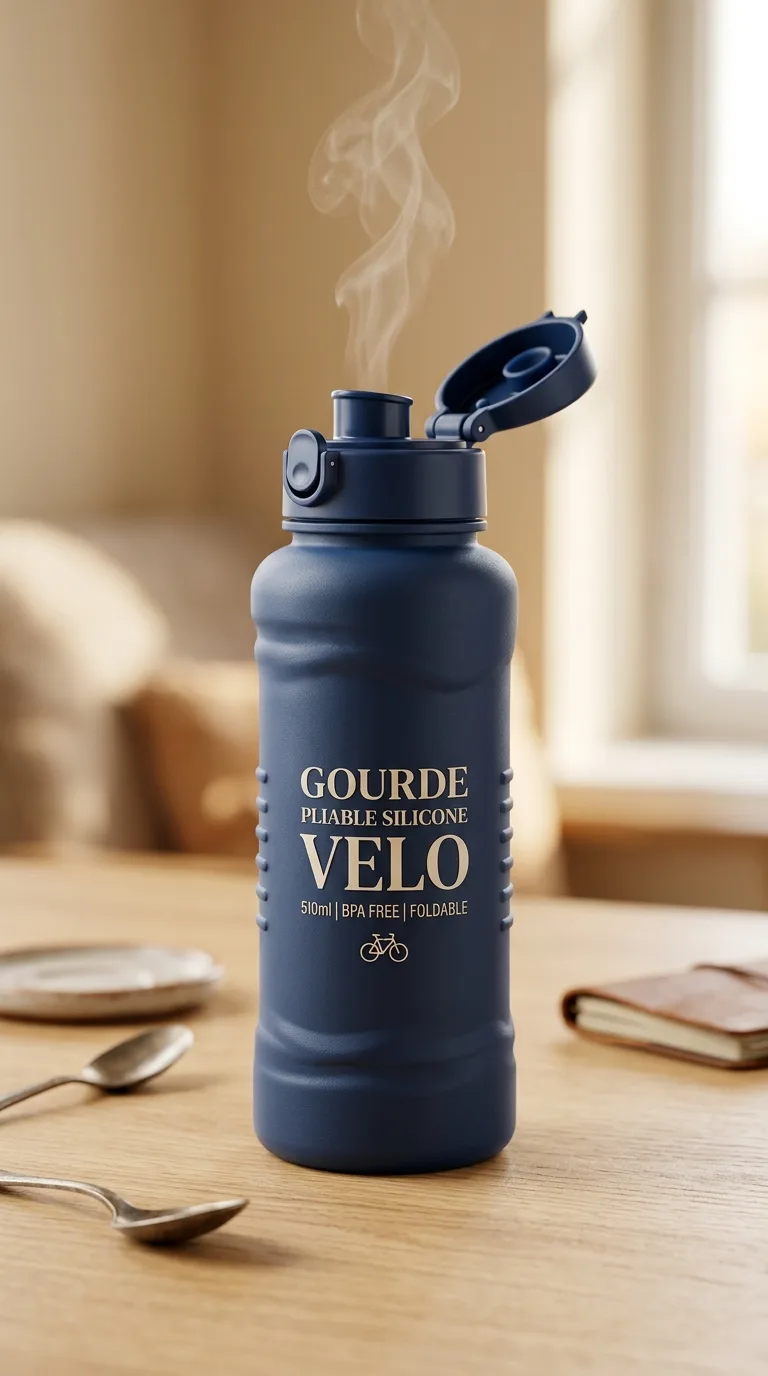Gourde Pliable Silocne Velo