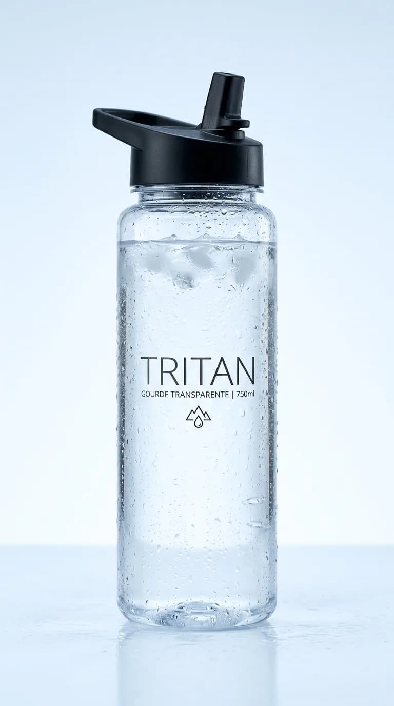 Gourde Tritan Transparente 750ml