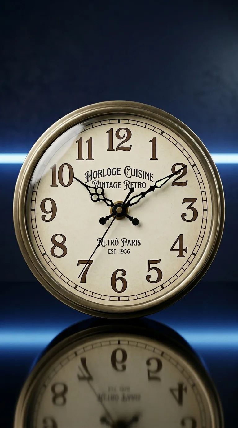 Horloge Cuisine Vintage Retro