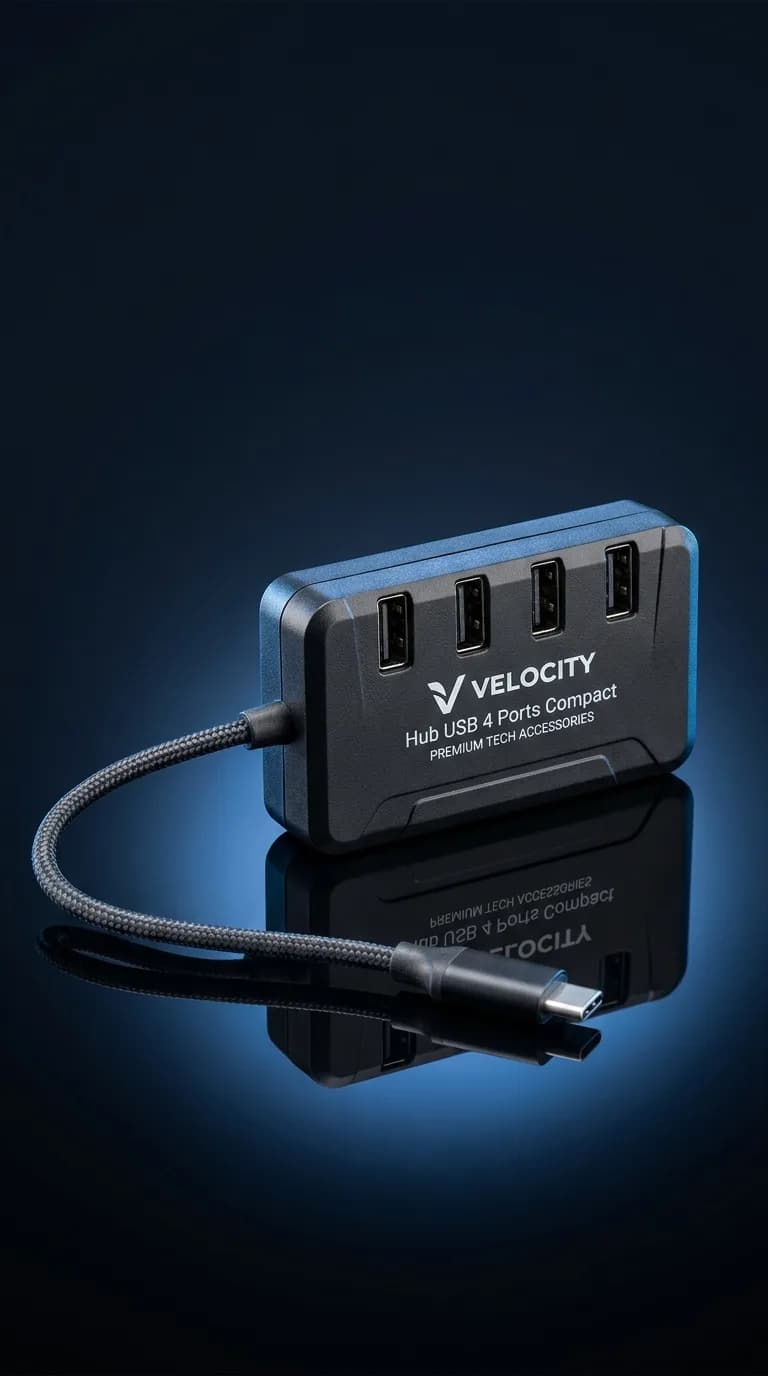 Hub Usb 4 Ports Compact