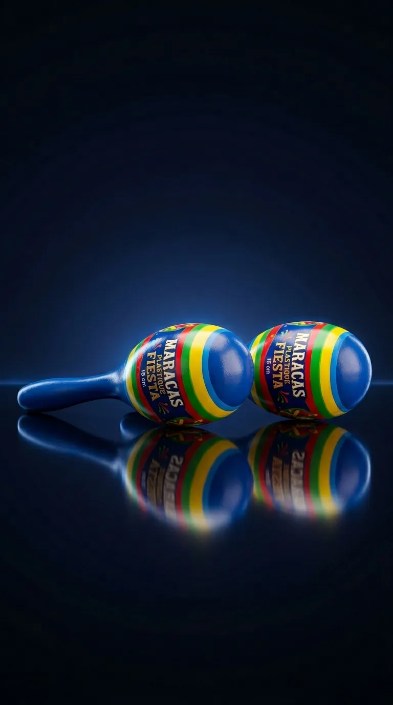 Maracas Plastique Fiesta 18cm