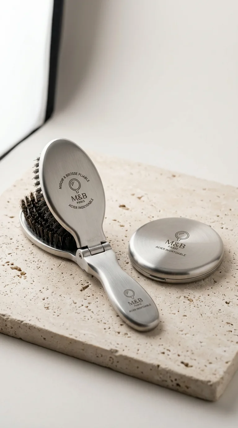 Miroir Brosse Pliable