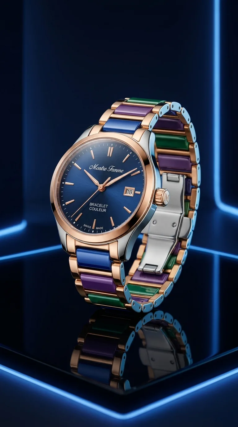 Montre Femme Bracelet Couleur