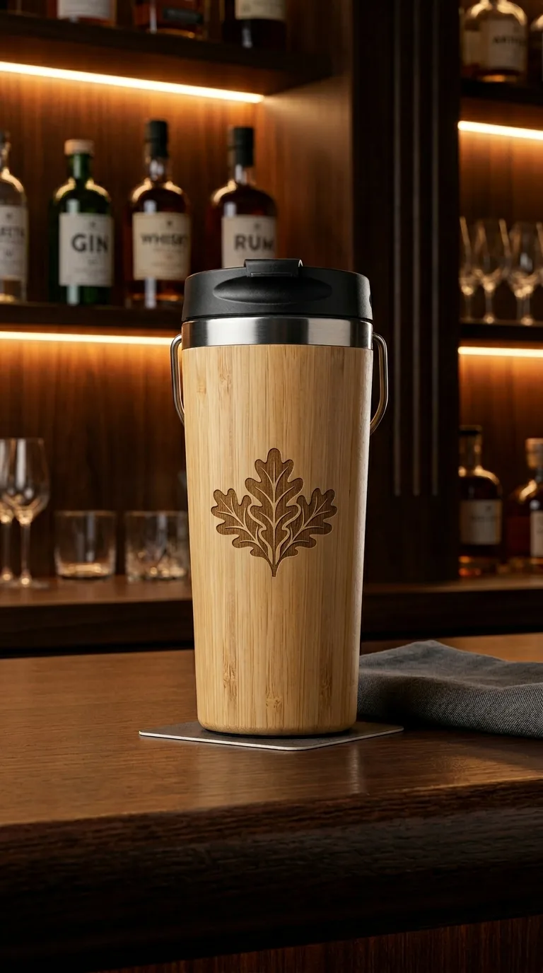 Mug Isotherme Corps Bambou — vue 2