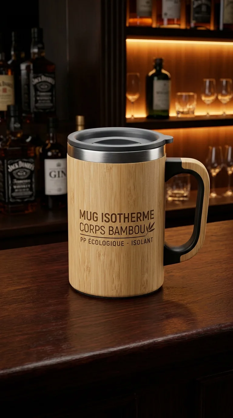 Mug Isotherme Corps Bambou