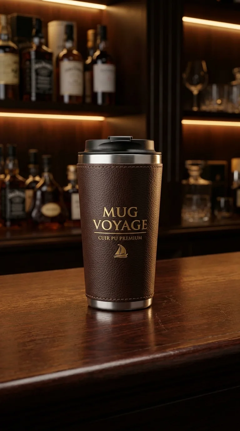 Mug Voyage Cuir Pu Premium — vue 2