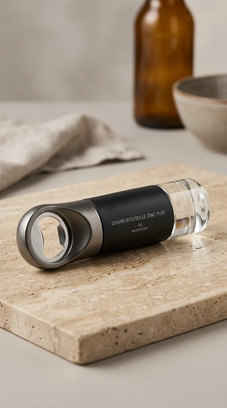 Ouvre Bouteille Zinc Plat
