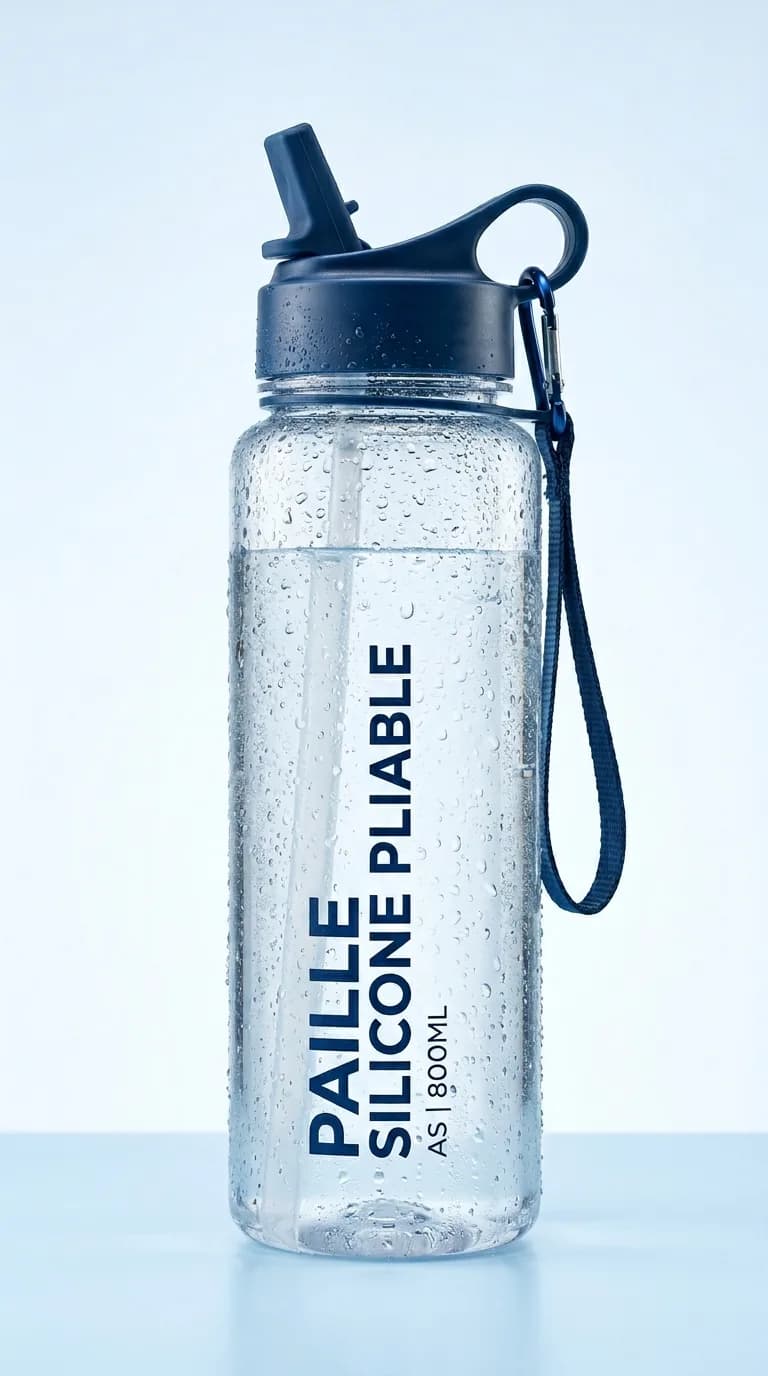 Paille Silicone Pliable