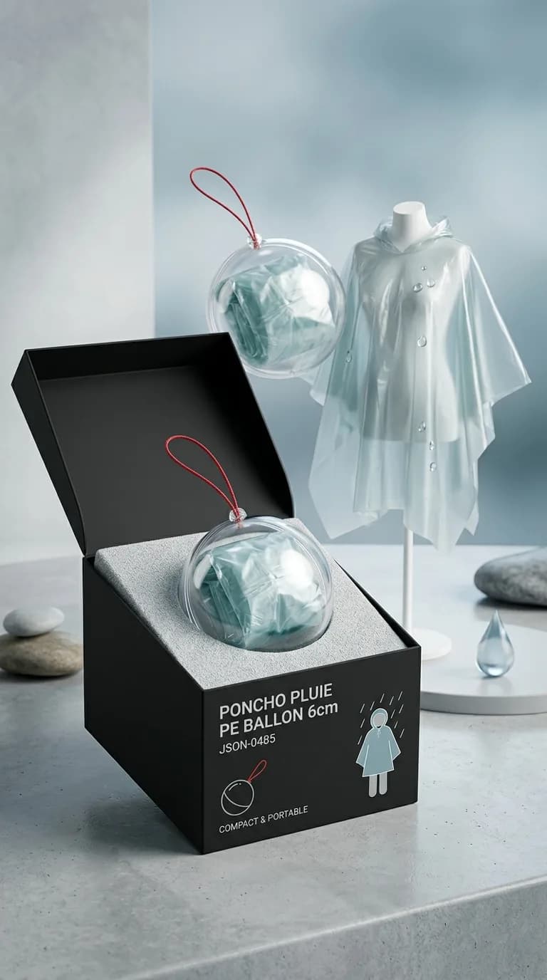 Poncho Pluie Pe Ballon 6cm