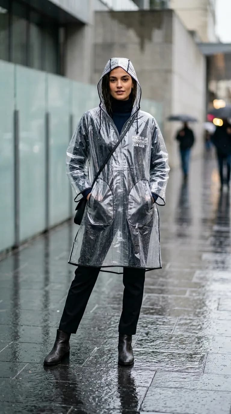 Poncho Pluie Trabsparant
