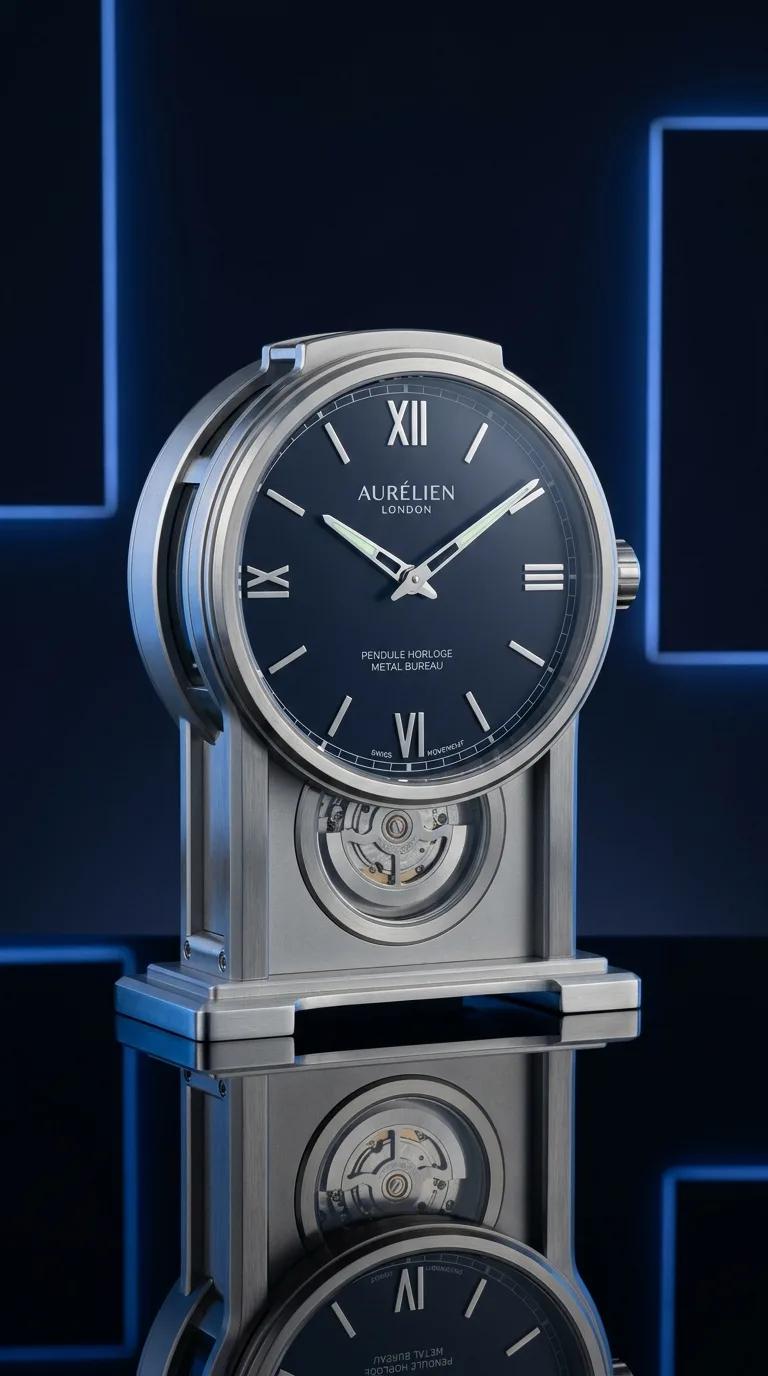 Pondule Horloge Metal Bureau