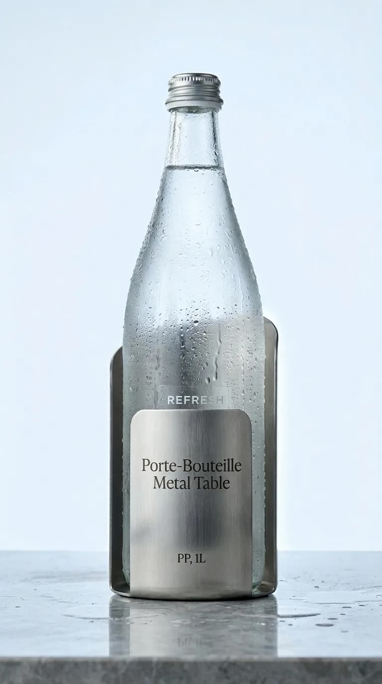 Porte Bouteille Metal Table