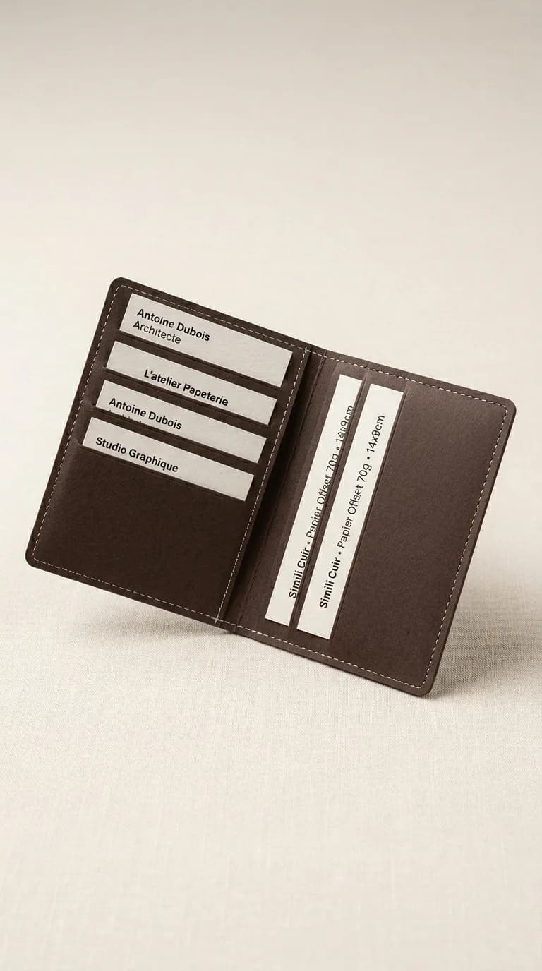 Porte Cartes Simili Cuir