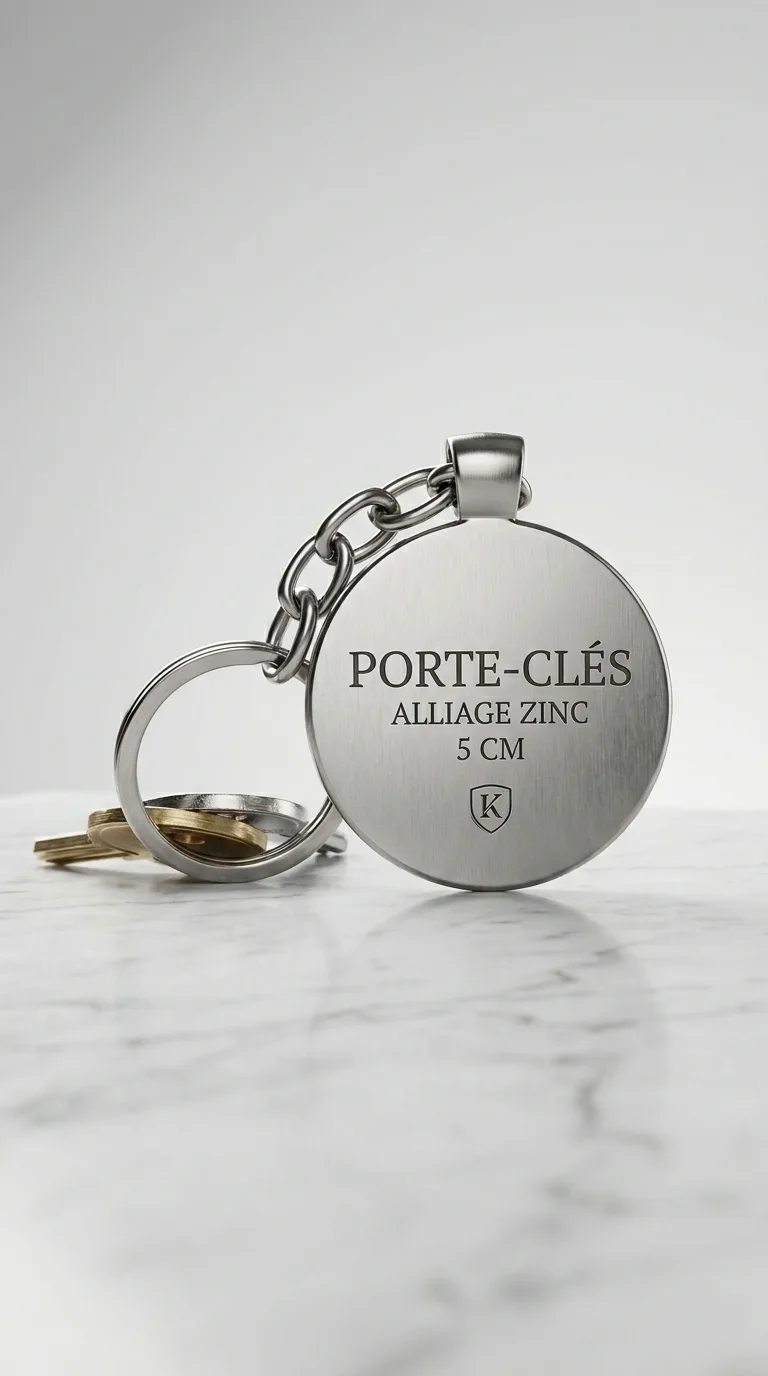 Porte Cles Alliage Zinc 5cm
