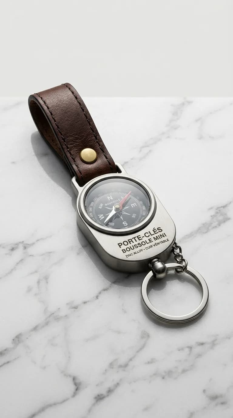 Porte Cles Boussole Mini