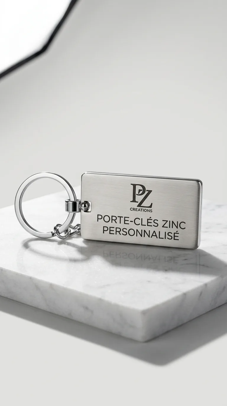Porte Cles Zinc Personnalise