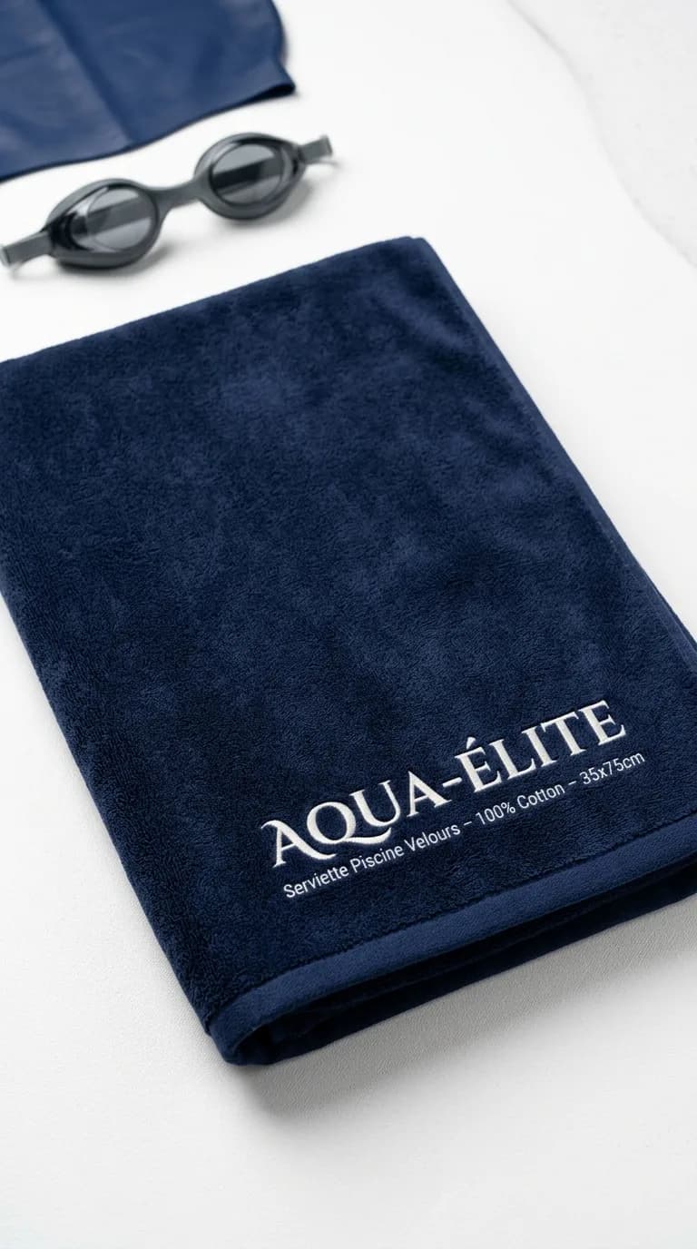 Serviette Piscine Velours — vue 2