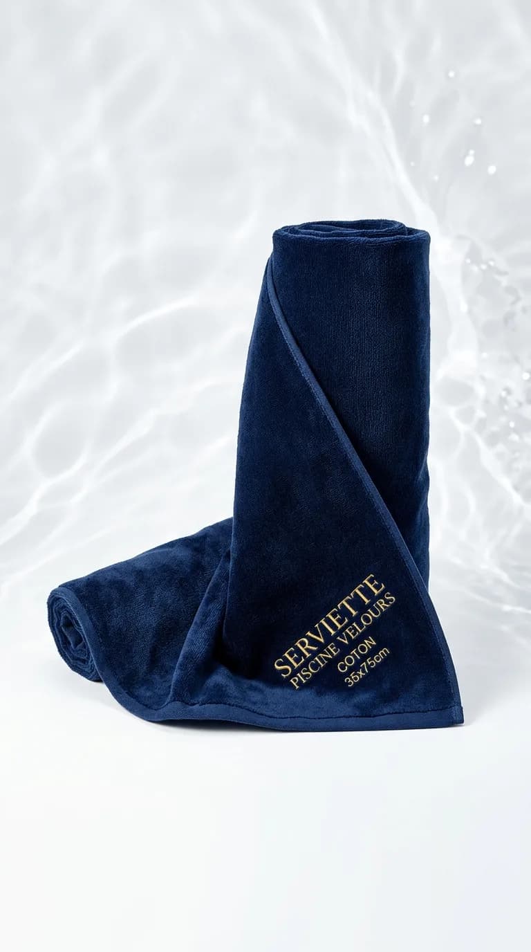 Serviette Piscine Velours