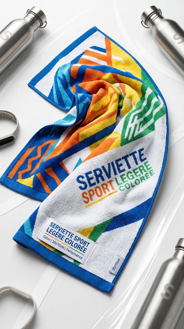 Serviette Sport Legere Coloree