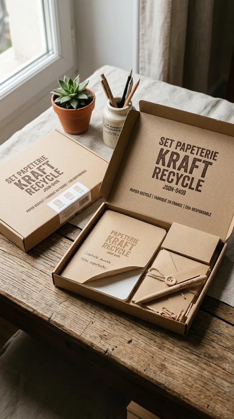 Set Papeterie Kraft